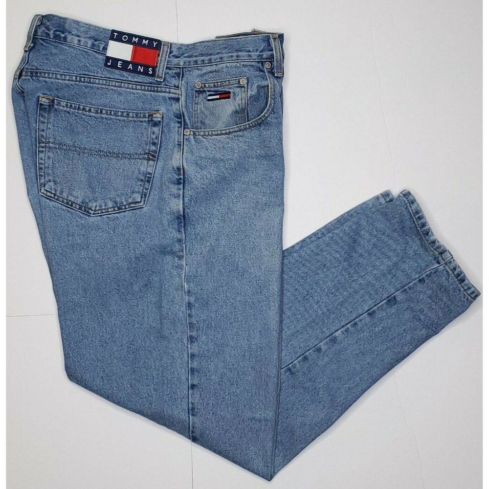 Vtg Tommy Jeans Relaxed Fit Tapered Leg Mens 36x30